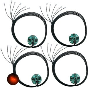 Lezalic LED ���C�X�C�b�` ���[�h�� 6�{ �d�� 4�Z�b�g �_�� �_�� �{�^���d�r (CR927�Ή�) �͌^ �v�����f�� �t�B�M���A �W�I���} ���C�g �ɏ� (�I�����W 6)