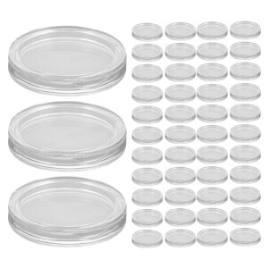 TEHAUX 100���� �N���A�R�C���J�v�Z���F25mm�R�C���z���_�[ - �v���X�`�b�N�����E���h�P�[�X - �R���N�^�[�����|�[�^�u�����[�e�� �R���N�V�����f�B�X�v���C�ی�p�i