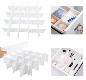 12枚組引き出し 仕切り 板, BetterJonny 約37×7cm(厚さ約2mm)お好きに切断可能 自由組合 小物 収納 仕切り板 引き出し下着の化粧化粧着は清潔なキッチンの寝室の化粧台を助けることができま