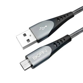 BOFIN, Micro USB to USB A ケーブル 2M Android ケーブル ナイロン編組 USB ケーブル 高速 USB 充電器 充電ケーブル Samsung S7/S6/S5、HTC、Huawei、Sony、Nexus、Nokia、PS4 コントローラーなどに対応