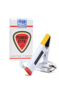 TuneretteTM クリップオンギターチューナー ? あなたの曲をスタイリッシュにロックエレクトリック、アコースティック、ベースギター、プラスウクレレに最適 ? USB C充電式でレトロなロ