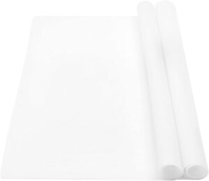 Qin Man Yuan シリコンマット シンクマット 40x60cm 抗菌 耐熱 調理台保護マット 滑り止め キッチン マット 保護マット 流し台マット(ホワイト, 2)