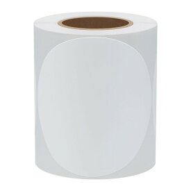 Hybsk カラーラベル 丸シール 76mm 粘着ラベル 手書き 200枚 書類袋のオフィス用品オフィス用 シール 丸 (白)