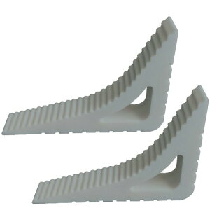 GEJ-Tech ドアストッパー ストッパー 隙間 強力固定 引き戸 スライド ロック 弾力性 ウェッジ 挿入式 スライドドア (ライトグレー,2個)