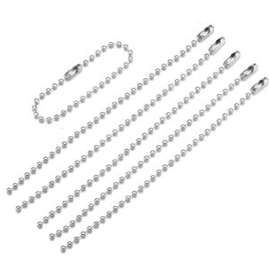 Yisomideg 50{ XeX| {[`F[ 8/10/15cm RlN^[t {[a2.4mm L[`F[ Xgbv L[z_[ p[c ball&chain ANZT[ z_[ (S 10cm)