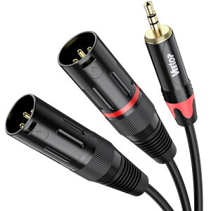 3.5mm to xlr×2CVeetop 2xlr 3.5mm ϊC3.5mm to 2XLR (IX) }CNP[u 3.5mm trs to xlrIXϊP[u 3.5mm (1/8 Inch) XeI(IX) to XLR (IX)ϊP[u 1.5m