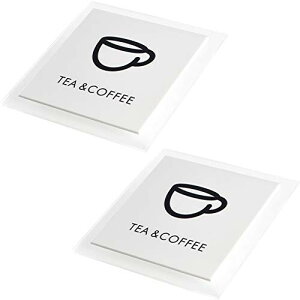 HIGHAWK TEA&COFFEE Tea room JtF ӃTC HX XebJ[ Ŕ TCv[g AN Wē EH[XebJ[ p 2iTEA&COFFEEE10*10cmj