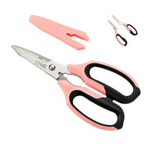 C.Jet Tool 洗える 万能ハサミ | キッチンハサミ | 刃を分解可能 | 丸洗い可能 | 多機能はさみ | ステンレス製刃 | 強力 | ペットボトル 厚紙用 段ボール 牛乳パック 分解に最適 | 安全性と多機