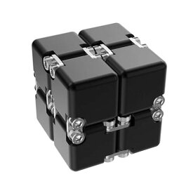 インフィニティキューブ Infinity Cube マジックキューブ MagicCube 立体パズル インフィニティ フィジェット キューブ 大人向けゲーム 頑丈で重い 減圧おもちゃ 持ち運び (DIY版 ブラック)