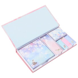AOKWAWALIY 付箋 かわいい 強粘着 ピンク おしゃれ 葉 可愛い 4サイズ 猫柄 桜柄 文房具 便利 ミニ メモステッカー インデックスシール 細い