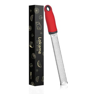 おろし器 おろし金 チーズグレーター すりおろし チーズ削り パルメザンチーズ しょうが ニンニク ゼスターグレーター (レッド)
