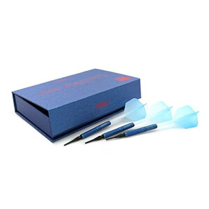 CUESOUL BLUE COCKTAIL 20g Soft Tip 90% Tungsten Dart Set、油絵の具仕上げ+シャフト一体型フライトグラデーションM(CSOP-90R20K11)