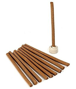 (80 Sticks) Real sandalwood sandalwood/Chandan Temptation Dhoop Incense with holder for positive energy pooja home items - 240 gm Approx
