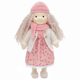 BlissfulPixie ウォルドルフ人形 Waldorf Doll 手作り人形 - Julka 30cm 柔らかい 女の子 かわいい ぬいぐるみ 子供たちに最適な人形
