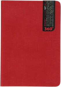 ゼニス・エンタープライズ ジークエンス360_ノート スリムL(A5)横罫 レッド