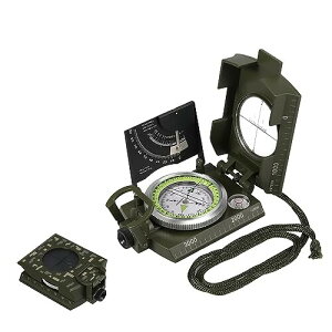 GETLITOOL 方位磁針 コンパス プロフェッショナル多機能コンパス 高精度コンパス 折り畳み式コンパス ハイキング、キャンプ、登山、地質学、その他の屋外アクティビティ