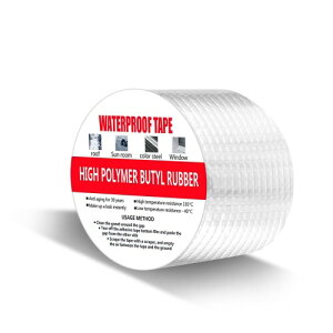 (幅10cm×長さ5m)ブチルテープ 防水テープ 水漏れ補修 超強力粘着 アルミテープ 屋根防水シール 屋外 台所 壁 ベランダ ひび割れ 亀裂 補修 耐水 多用途強力テープ Berniawill