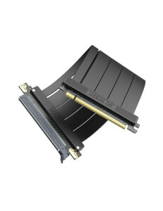 EZDIY-FAB PCIe 5.0 x16 ���C�U�[�P�[�u�� 128GB/s GPU�����p �����}�E���g�Ή� 20cm 180�x - �u���b�N