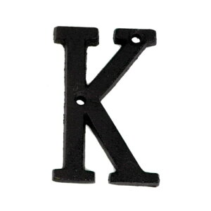 アルファベット イニシャル 数字 Metal Letter 鋳物 キャストアイアン インダストリアル ガレージ DIY おしゃれ ;AVSB-087K