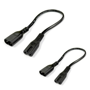 CYD C7 C8P[u PDU 0.3M 2.5A-250V acdP[u c7to C8 ULKiF c y dی ό ϖ dCX^hAXs[J[ALCD j^[Av^[AfW^J ȂǂɑΉ 2