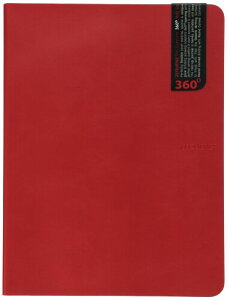 ゼニス・エンタープライズ ジークエンス360_ノート スリムLL横罫 レッド