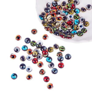 PH PandaHall 100Zbg 8x4mm KX ̊ ۂ KXJ{V ~bNX }ĕt Ehr[Y XNGAh[ g僌Y DIYp |pi Ntgpi WG[p n