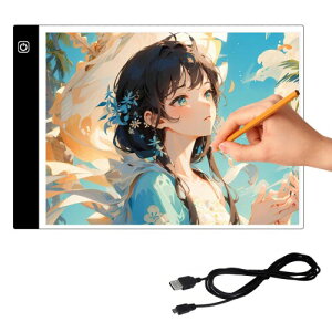 aninako �g���[�X�� A4 ���C�g�e�[�u�� led�g���[�X�� �g���[�X�{�[�h ���i�K���� 3�i�K���� USB���d ���P�x �����^ �D��铧�ߗ� 1.5m×USB�R�[�h�t�� �}���K�A�C���X�g�A�X�P�b�`�A�|�p�ƁA