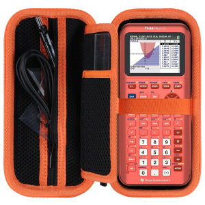 RIYADAone ���[�P�[�X�̂ݔ̔� - ���[�P�[�X�ɓK������Texas Instruments TI-84 Plus CE/TI-84 Plus/TI-85/TI-86/TI-Nspire CX II CAS/TI-Nspire CX IITI-83 Plus/TI-89 Titanium �O���t�d�� (�u���b�N + �I�����W)