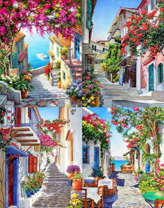 LEADINTOP _ChA[g 4 Cӂ̕i _ChyCeBO UCNA[g ۂr[Y r[YA[g lC q l S  DIY | Lbg 30x40cm