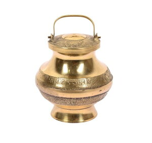 Aditri Creation 小さな真鍮のカラッシュ ロタ ポット 器具 ドリンクウェア プージャ プージャの装飾用 寺院 ホーム オフィス 純銅容器 ロタ カラッシュ プージャ プージャ アイテム ホーム