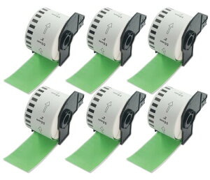 BETCKEY ���M�� DK-2223 �u���U�[ ���x�� �v�����^�[ ���[�� �݊� brother ���x���V�[�� 50mm x 30.48m QL-550 QL-650TD QL-700 QL-800 QL-820NWB QL-1060N�ȂǂɑΉ� 6�� ��