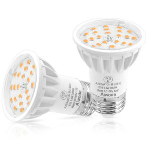 Aiwode E26 LEDdE26LEDX|bgCg5.5W(50-60W`)dF3000K񒲌ΉRA85 Lp120x Px600LM E26 LEDd PSEF؍(2Zbg)