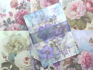 コラージュ 素材 100枚 100絵柄 100*140mm デザインペーパー コラージュ素材 詰め合わせ 紙素材 背景紙 大容量 ペーパークラフト 手帳素材 ノート ジャンクジャーナル ラッピングペーパー (