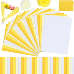 METBOU お花紙 薄葉紙 120枚 おはながみ 黄色 大判 ラッピングペーパー ラッピング 紙 包装紙 ペーパーフラワー 紙 ペーパーポンポン ラッピングペーパー 35cm×50cm