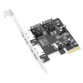 CY PCI-E - 4ポート SATA 3.0 ESATA PCIE SATA3 6Gbps PCI-E アダプター 拡張カード