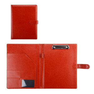 Costowns 二つ折り バインダー クリップボード A4 クリップファイル 厚 手 pu レザー 縦型 書類契約フォルダー 100枚A4資料用紙が収納可 ペンホルダー付 多サイズポケット付 名刺入れ 事務用