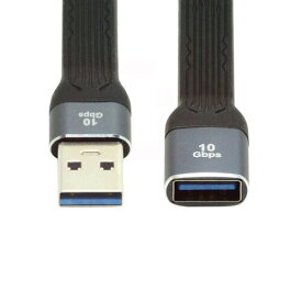 chenyang USB 3.0 ショートケーブル、USB 3.1 3.0 Type A オス - メス 延長 フラット スリム FPC データケーブル 13cm 10Gbps ノートパソコン&デスクトップ用