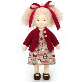 BlissfulPixie Waldorf Doll 手作り人形 - Gabriella 12" 柔らかい 女の子 かわいい ぬいぐるみ 子供たちに最適な人形
