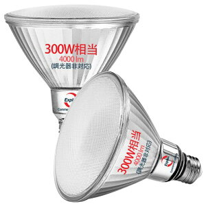 Explux LED�n�C�r�[���d�� 300W���� �����P�x4000lm E26���� �����F �K���X�{�f�B���O�h���h�� �������Ή� PAR38(121mm�a)�r�[�������v 2��
