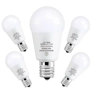 E17 LED d 6W Ή 60W` 700LM E17  a17mm AC 100V ȃGl Px  Lz PSEF؍ς (5, dF)