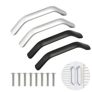 YUHENGCT 取っ手 引き出し 軸距96mmドア取っ手戸棚 金具 ドア取っ手 ハンドル ドアハンドル ネジ 付き 食器棚用 戸棚 タンス つまみ キャビネット取手 4個セット+8個ネジ付き