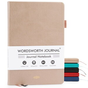 Wordsworth & Black A5 �r������W���[�i�� 216�y�[�W �n�[�h�J�o�[���U�[ 120GSM�p�� �d����X�P�b�`�Ɏg����W���[�i�����O�m�[�g �����E�j�������W���[�i�� �M�t�g�{�b�N�X�t�� ���[�Y�S�[
