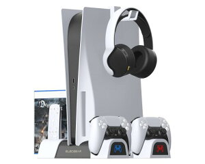 ElecGear PS5cuX^hїpt@ADualSenseCXRg[[[dhbNAvCXe[VPlayStation 5уfW^EGfBV(CFI-1000A01 / CFI-1000B01)p̃Q[