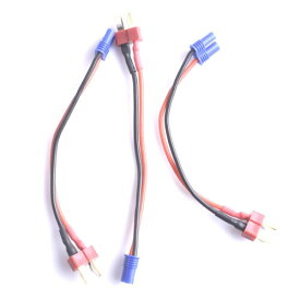 Hengfuntong-Elec 充電用コネクター 変換コード T型2ピンオス/EC2 メス2個