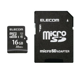 エレコム microSDHCカード 16GB UHS-I対応 Class10 防水 IPX7 データ復旧サービス付 MF-MSD016GU11LR