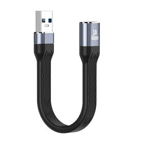 YC° CY 10Gbps USB 3.1 Type AF - USB3.0 Type A オス 延長 フラット スリム FPC データケーブル 13cm ノートパソコン デスクトップ用
