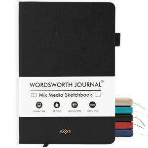 Wordsworth & Black A5 �~�b�N�X���f�B�A�W���[�i�� 96���~�b�N�X�y�[�W�A�n�[�h�J�o�[�E���U�[�A190GSM�p���A�d����X�P�b�`�p�̃W���[�i�����O�m�[�g�u�b�N�A�����E�j�������W���[�i�� ?