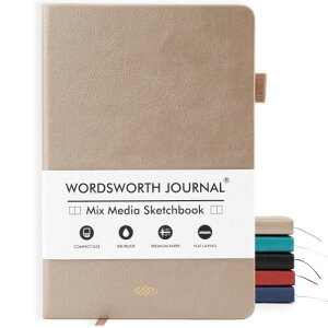 Wordsworth & Black A5 �~�b�N�X���f�B�A�W���[�i�� 96���~�b�N�X�y�[�W�A�n�[�h�J�o�[�E���U�[�A190GSM�p���A�d����X�P�b�`�p�̃W���[�i�����O�m�[�g�u�b�N�A�����E�j�������W���[�i�� ?