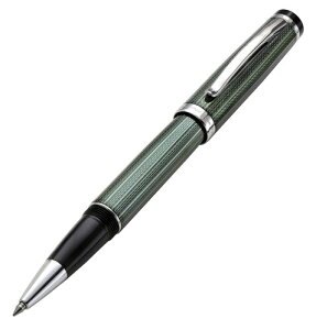 Xezo Incognito Brass Fine Rollerball Pen in Zinc Metallic Color, Diamond-Cut, Serial, Platinum Plated Parts (Incognito Zinc R)