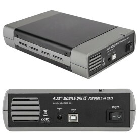 5.25インチ光学ドライブエンクロージャ - 外付けUSB 2.0 DVDドライブSATAポータブルハードドライブコンピュータアクセサリ、 XP/7/8/10およびOS 9.0用 (米国プラグ)